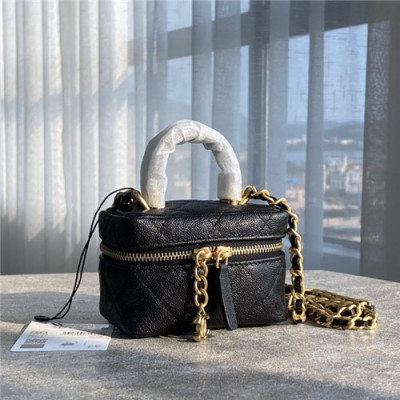 [유니크한]Chanel 2021 Women's Leather Mini Shoulder Bag,12cm,CHAB1651 - 샤넬 2021 여성용 레더 미니 숄더백,12cm,블랙