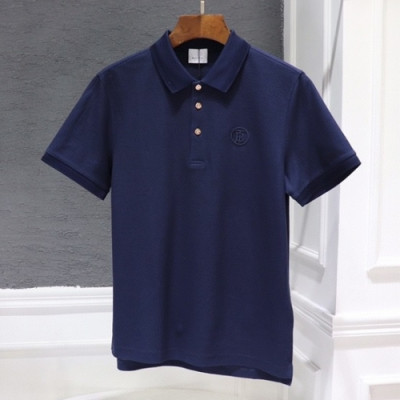 [매장판]Burberry 2021 Mens Logo Cotton Short Sleeved Tshirts - 버버리 2021 남성 로고 코튼 반팔티 Bur03846x.Size(m - 2xl).네이비