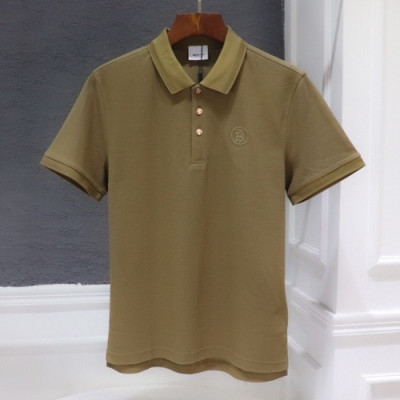 Burberry  Mens Logo Cotton Short Sleeved Tshirts Khaki - 버버리 2021 남성 로고 코튼 반팔티 Bur03850x Size(m - 2xl) 카키