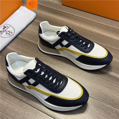 [매장판]Hermes 2021 Men's Leather Sneakers,HERS0434 - 에르메스 2021 남성용 레더 스니커즈,Size(240-270),화이트