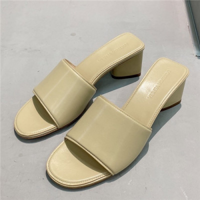 [베이직 아이템]Bottega Veneta 2021 Women's Leather Slipper,BVS0351 - 보테가베네타 2021 여성용 레더 슬리퍼,Size(225-250),옐로우