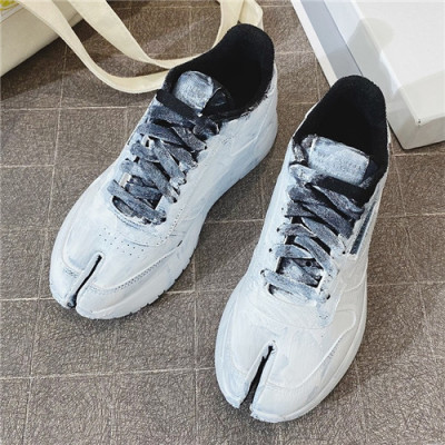 [모던한 디자인]Maison Margiela 2021 Women's Leather Sneakers,MMS0067 - 메종 마르지엘라 2021 여성용 레더 스니커즈,Size(225-250),화이트