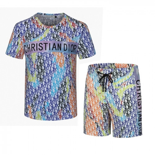 Dior 2021 Mens Casual Training Short Sleeved Clothes&Half Pants Blue - 디올 2021 남성 캐쥬얼 반팔 트레이닝복&반바지 Dio01217x.Size(m - 3xl).블루
