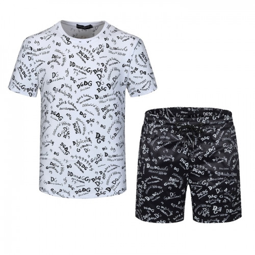 Dolce&Gabbana Mens Casual Training Short Sleeved Clothes&Half Pants - 돌체앤가바나 2021 남성 캐쥬얼 트레이닝 반팔티&반바지 Dol0315x