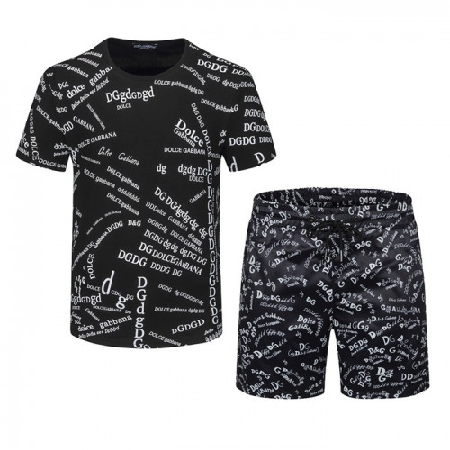 Dolce&Gabbana Mens Casual Training Short Sleeved Clothes&Half Pants - 돌체앤가바나 2021 남성 캐쥬얼 트레이닝 반팔티&반바지 Dol0318x