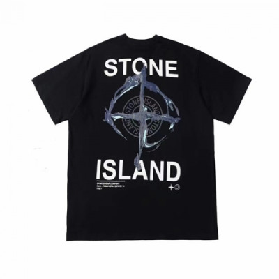 Stone Island 2021 Mens Crew-neck Cotton Short Sleeved Tshirts Black - 스톤아일랜드 2021 남성 크루넥 코튼 반팔티 Sto0310x Size(s - 2xl) 블랙