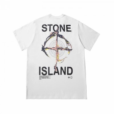 Stone Island 2021 Mens Crew-neck Cotton Short Sleeved Tshirts White - 스톤아일랜드 2021 남성 크루넥 코튼 반팔티 Sto0311x Size(s - 2xl) 화이트