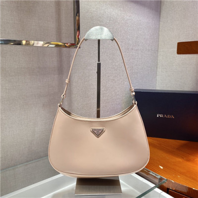 [매력터지는]Prada 2021 Women's Leather Hobo Bag,26.5cm,1BC499,PRAB0368 - 프라다 2021 여성용 레더 호보백,26.5cm,핑크