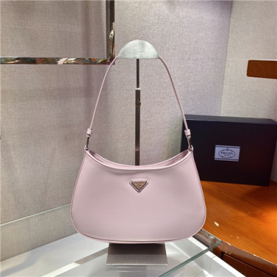 [매력터지는]Prada 2021 Women's Leather Hobo Bag,26.5cm,1BC499,PRAB0372 - 프라다 2021 여성용 레더 호보백,26.5cm,핑크