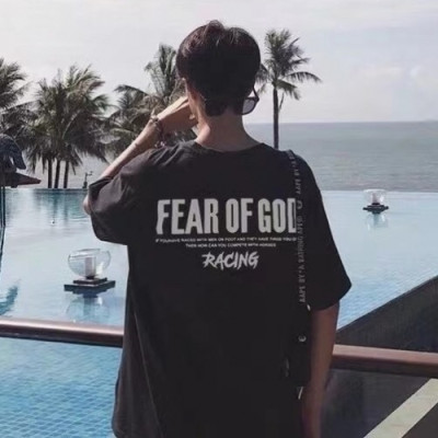 Fear of god  Mm/Wm Minimal Cotton Short Sleeved Tshirts Black - 피어오브갓 2021 남/녀 미니멀 코튼 반팔티 Fea0256x Size(s - xl) 블랙