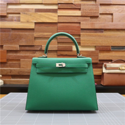 [에르메스]Hermes 2021 Kelly Epsom Tote Bag/Shoulder Bag,25cm,HERB0853 - 에르메스 2021 켈리 앱송 토트백/숄더백,25cm,그린