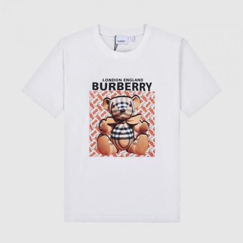Burberry  Mm/Wm Logo Cotton Short Sleeved Tshirts White - 버버리 2021 남/녀 로고 코튼 반팔티 Bur03856x Size(xs - l) 화이트