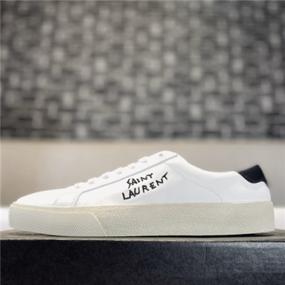 [매장판]Saint Laurent 2021 Men's Leather Sneakers,SLS0097 - 입생로랑 2021 남성용 레더 스니커즈,Size(240-270),화이트