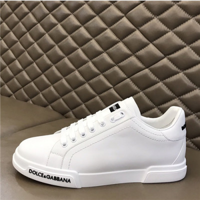 Dolce&Gabbana 2021 Men's Leatehr Sneakers,DGS0266 - 돌체앤가바나 2021 남성용 레더 스니커즈,Size(240-270),화이트