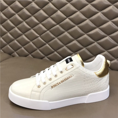 Dolce&Gabbana 2021 Men's Leatehr Sneakers,DGS0280 - 돌체앤가바나 2021 남성용 레더 스니커즈,Size(240-270),화이트