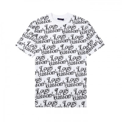 Louis vuitton  Mm/Wm Logo Short Sleeved Tshirts White - 루이비통 2021 남/녀 로고 반팔티 Lou02816x Size(s - xl) 화이트