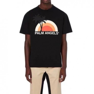 Palm Angels  Mm/Wm Logo Cotton Short Sleeved Tshirts Black - 팜 엔젤스 2021 남/녀 로고 코튼 반팔티셔츠 Pam0301x Size(s - xl) 블랙