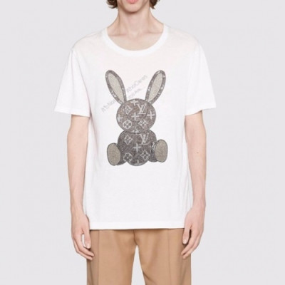 Louis vuitton  Mm/Wm Logo Short Sleeved Tshirts White - 루이비통 2021 남/녀 로고 반팔티 Lou02820x Size(xs - l) 화이트