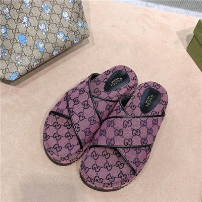 Gucci 2021 Women's Leather Slipper,GUCS1449 - 구찌 2021 여성용 레더 슬리퍼,Size(225-250),퍼플