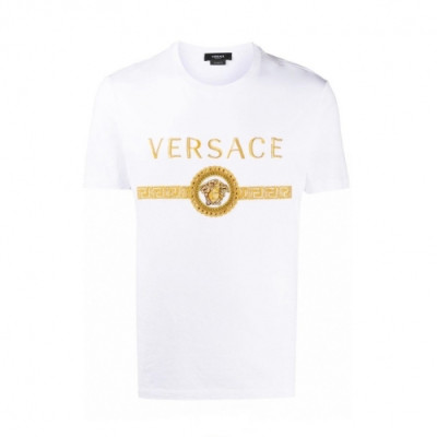 Versace  Mens Logo Short Sleeved Tshirts Black - 베르사체 2021 남성 메두사 반팔티 Ver0831x Size(s - 3xl) 화이트