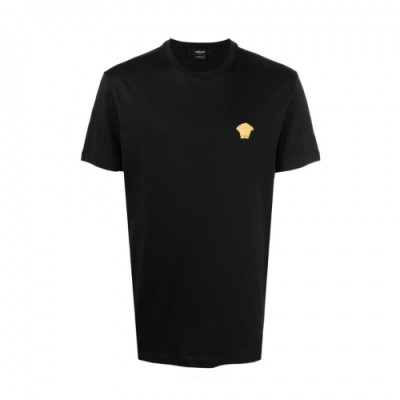 Versace  Mens Logo Short Sleeved Tshirts Black - 베르사체 2021 남성 메두사 반팔티 Ver0832x Size(s - 3xl) 블랙