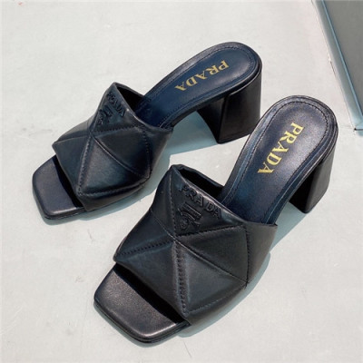 Prada 2021 Women's High Heel Sandal,PRAS0774 - 프라다 2021 여성용 샌들,Size(225-250),블랙