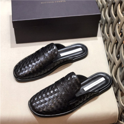 Bottega Veneta 2021 Men's Leather Mule,bvs0364 - 보테가베네타 2021 남성용 레더 뮬,Size(240-270),블랙