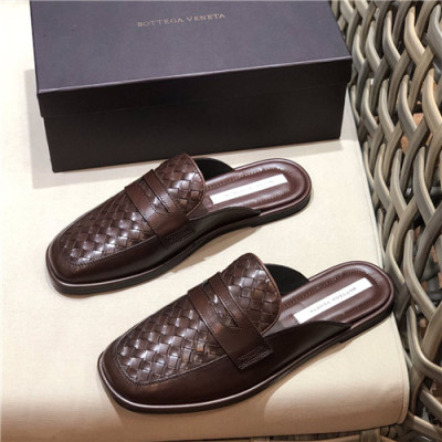 Bottega Veneta 2021 Men's Leather Mule,BVS0369 - 보테가베네타 2021 남성용 레더 뮬,Size(240-270),브라운