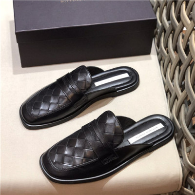 Bottega Veneta 2021 Men's Leather Mule,BVS0370 - 보테가베네타 2021 남성용 레더 뮬,Size(240-270),블랙