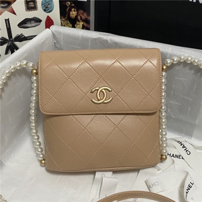 [유니크한]Chanel 2021 Women's Leather Shoulder Bag,19cm,CHAB1675 - 샤넬 2021 여성용 레더 숄더백,19cm,카키