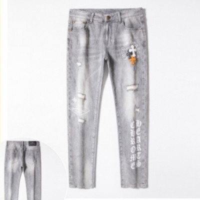 Chrom Hearts  Mens Casual Denim Jeans Gray - 크롬하츠 20201남성 캐쥬얼 데님 청바지 Chr0356x Size(28 - 38) 그레이