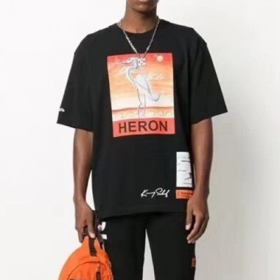 Heron Preston  Mens Printing Crew neck Short Sleeved Oversize Tshirt Black - 헤론프레스턴 2021 남성 프린팅 코튼 오버사이즈 반팔티 Hron0034x Size(xs - l) 블랙