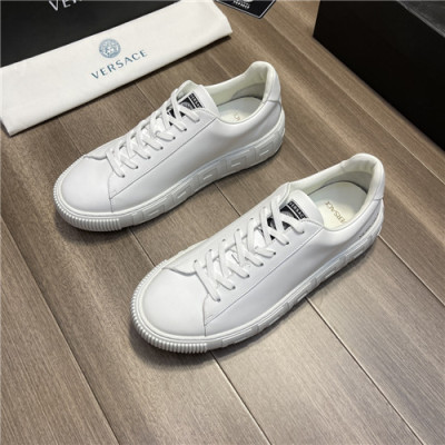 Versace 2021 Men's Leather Sneakers,VERS0561 - 베르사체 2021 남성용 레더 스니커즈,Size(240-2700,화이트