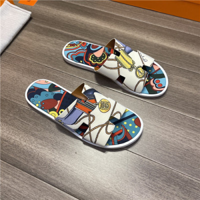 Hermes 2021 Men's Leather Mule,HERS0450 - 에르메스 2021 남성용 레더 뮬,Size(240-270),멀티컬러