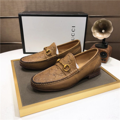 Gucci 2021 Men's Leather Loafer,GUCS1465 - 구찌 2021 남성용 레더 로퍼,Size(240-270),카키