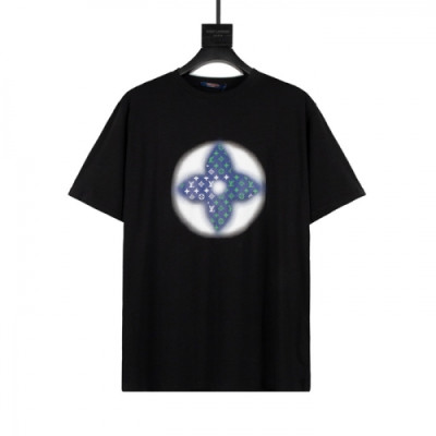 Louis vuitton  Mm/Wm Logo Short Sleeved Tshirts Black - 루이비통 2021 남/녀 로고 반팔티 Lou02846x Size(xs - l) 블랙