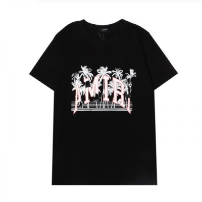 Amiri  Mm/Wm Logo Cotton Short Sleeved Tshirts Black - 아미리 2021 남/녀 로고 코튼 반팔티 Ami0199x Size(s - 2xl) 블랙