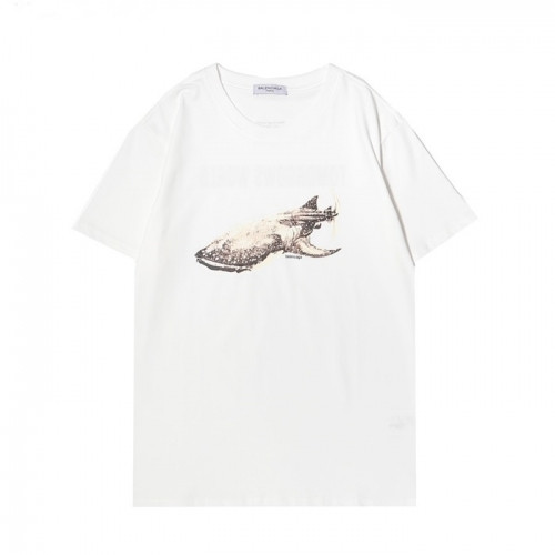 Balenciaga  Mm/Wm Logo Cotton Short Sleeved Tshirts Black - 발렌시아가 2021 남/녀 로고 코튼 반팔티 Bal01042x Size(s - 2xl) 화이트