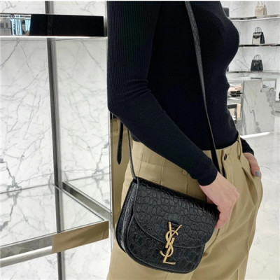 [럭셔리한]Saint Laurent 2021 Women's Kaia Small Shoulder Bag,18cm,619740,SLB0632 - 입생로랑 2021 여서용 카이아 스몰 숄더백,18cm,블랙