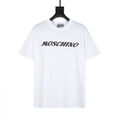 Moschino  Mm/Wm Logo Cotton Short Sleeved Tshirts White - 모스키노 2021 남/녀 로고 코튼 반팔티 Mos0164x Size(xs - l) 화이트