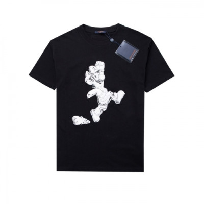 [매장판]Louis vuitton  Mm/Wm Logo Short Sleeved Tshirts Black - 루이비통 2021 남/녀 로고 반팔티 Lou02869x Size(s - xl) 블랙