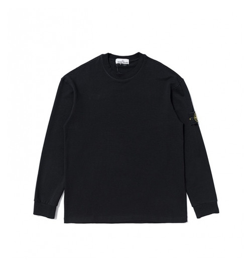 Stone Island  Mens Light Reflection Logo Cotton Man-to-man Yellow - 스톤아일랜드 2021 남성 로고 코튼 맨투맨 Sto0342x Size(m - 2xl) 블랙