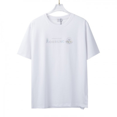 Moncler  Mens Logo Crew-neck Short Sleeved Tshirts White - 몽클레어 2021 남성 로고 크루넥 반팔티 Moc02197x Size(xs - l) 화이트