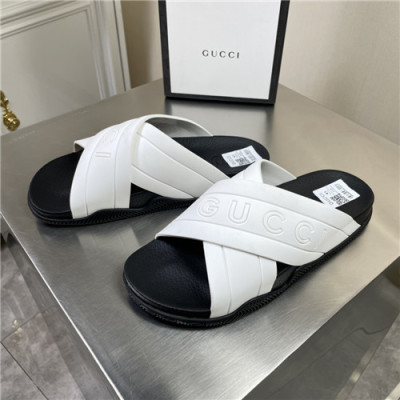 Gucci 2021 Men's TPU Slipper,GUCS1517 - 구찌 2021 남성용 TPU 슬리퍼,Size(240-270),화이트