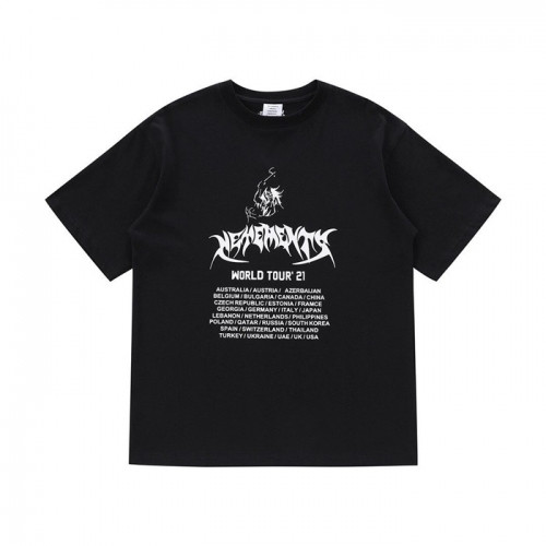 Vetements  Mm/Wm Printing Logo Cotton Short Sleeved Oversize Tshirts Black - 베트멍 2021 남/녀 프린팅 로고 코튼 오버사이즈 반팔티 Vet0143x Size(xs - l) 블랙