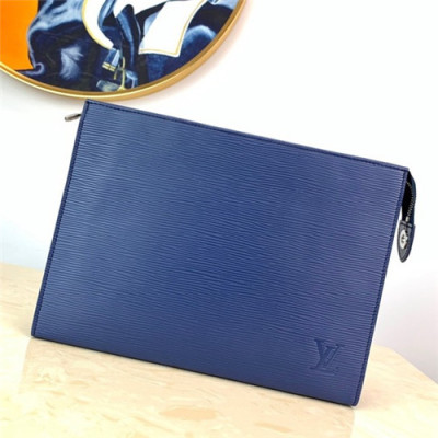 [루이비통]Louis Vuitton 2021 Men's Leather Pouch,27cm,M41366,LOUB2373 - 루이비통 2021 남성용 레더 파우치,27cm,네이비