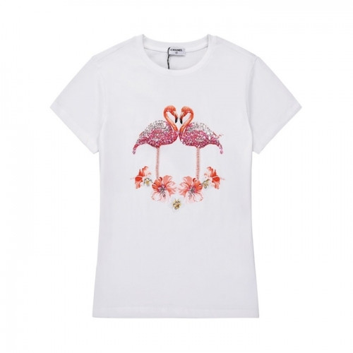 Chanel  Womens 'CC' Logo Cotton Short Sleeved Tshirts White - 샤넬 2021 여성 'CC'로고 코튼 반팔티 Cnl0696x Size(s - 2xl) 화이트
