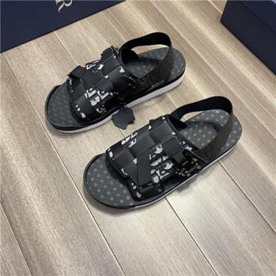 Dior 2021 Men's Canvas Sandal,DIOS0383 - 디올 2021 남성용 캔버스 샌들,Size(240-270),블랙