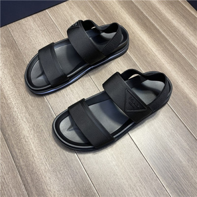 Prada 2021 Men's Canvas Slipper,PRAS0787 - 프라다 2021 남성용 캔버스 슬리퍼,Size(240-270),블랙