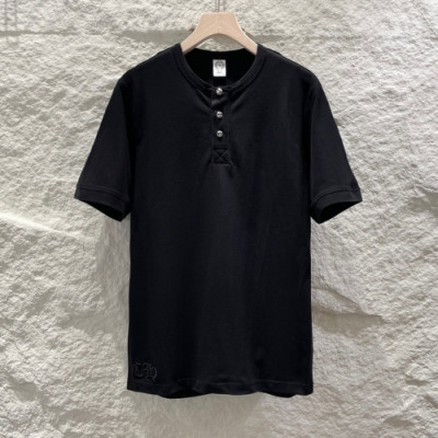 Chrome hearts  Mens Logo Casual Short Sleeved Tshirts Black - 크롬하츠 2021 남성 로고 캐쥬얼 반팔티 Chr0364x Size(s - xl) 블랙